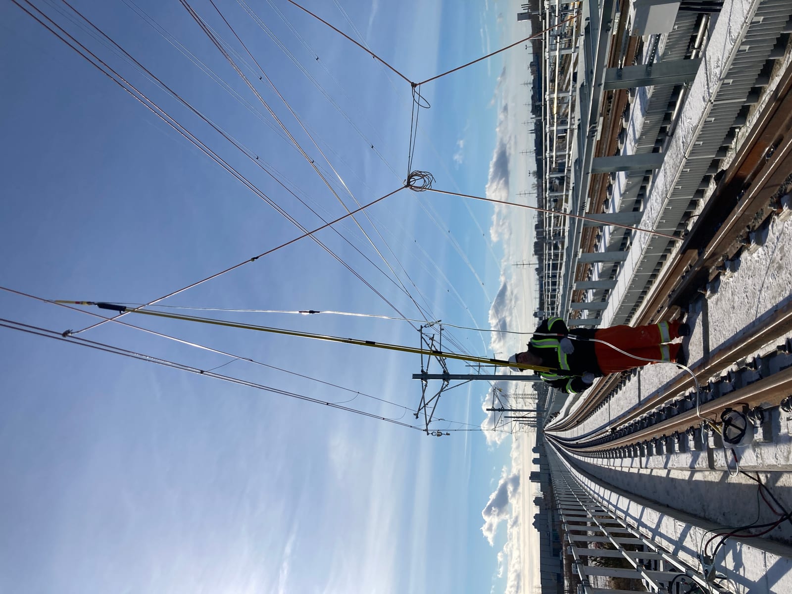 Prise de mesure en secteur sous induction du réseau 315 kV d'Hydro-Québec sur le REM